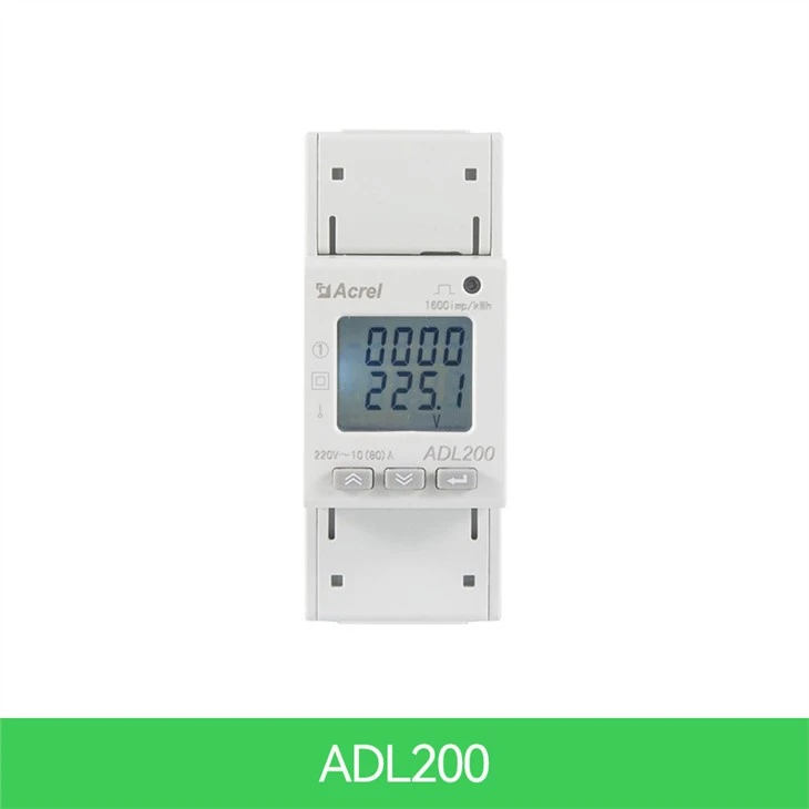Vienfazis din bėgių Kwh matuoklis
